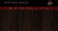 Desktop Screenshot of heritageranch.ca